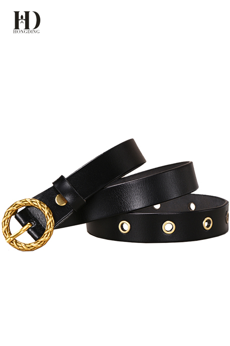 Women Dark Brown Leather Belt