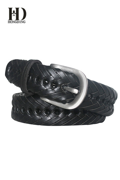 Black Braided Belts for Men
