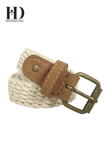 Mens Fabric Belt with Buckle