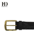 Men's Braided Leather Belt with Lacing Details