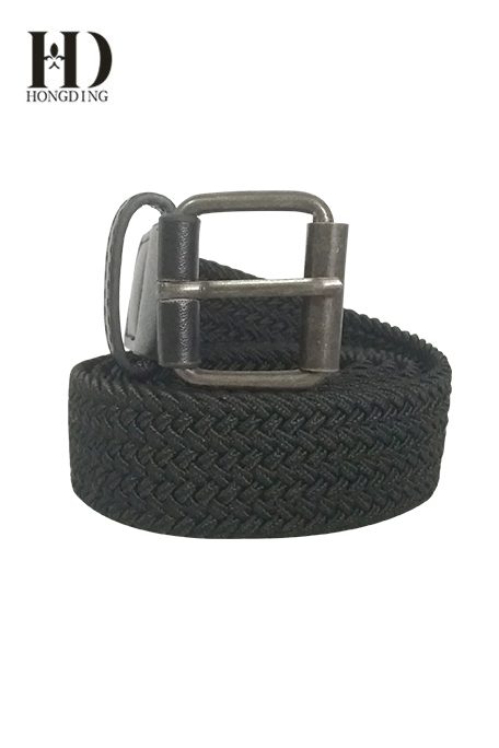 Mens Black Fabric Belt