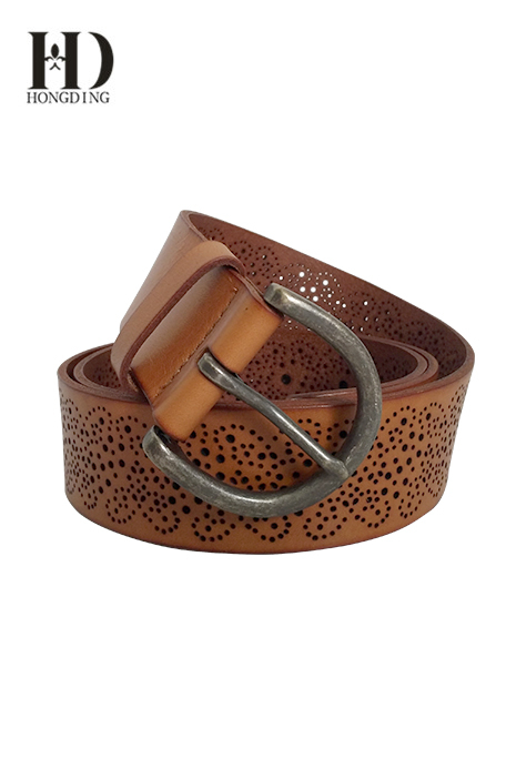 1.5 Inch Leather Belt Women Black