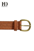 Brown Wide Leather Women Belt
