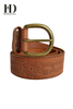 Brown Wide Leather Women Belt