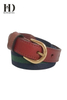 Mens Leather Webbing Belt