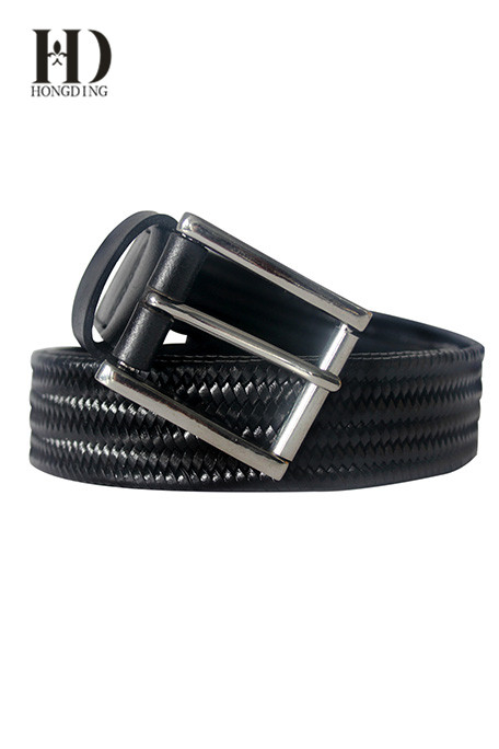Men's Braided Belt with Metal Rings