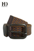 Mens Elastic Fabric Belt With Gun Roller Buckle