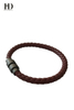 Custom PU Leather Braided Bracelets with Magnetic Buckles