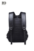 HongDing Black High-Quality PU Leather Backpack and Computer Bag for Men