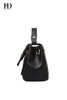 Black Stitches Elements PU Leather Handbags