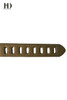  HongDing Bronze Hollow-Out Women PU Belt With Central Bar Buckle