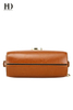 HongDing Brown Oil Wax Genuine Cowhide Leather Women’s Shoulder Bags