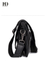 HongDing Black Fashion Soft PU Leather Handbags Shoulder Bags for Men