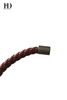 Custom PU Leather Braided Bracelets with Magnetic Buckles