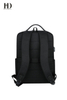 HongDing Black Oxford Fabric Chargeable Backpacks with Large Capacity for Men
