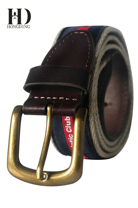 Navy Mens Webbing Belts with pin-buckle