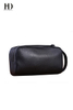 HongDing Black Business Big Capacity Genuine Cowhide Leather Handbags for Men