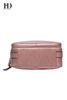 HD Pink Genuine Leather Handbags with Adjustable Shoulder Strap and Exquisite Hardware for Women