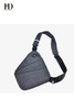 HongDing Dark Gray Fashion Waterproof Nylon Chest Bags Cross-Body Bags for Men