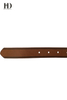 HongDing Brown Double Color Wave Rope Genuine Leather Belts With Pin Buckle For Women