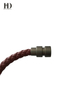 Custom PU Leather Braided Bracelets with Magnetic Buckles