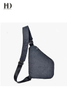 HongDing Dark Gray Fashion Waterproof Nylon Chest Bags Cross-Body Bags for Men