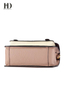 HongDing Retro Contrast Color Cowhide Leather Handbags with Shoulder Strap for Women