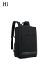 HongDing Black Oxford Fabric Chargeable Backpacks with Large Capacity for Men