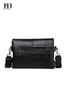 HongDing Black Fashion Soft PU Leather Handbags Shoulder Bags for Men