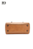 HongDing Caramel Color High-Quality PU Leather Handbags with Shoulder Strap for Women