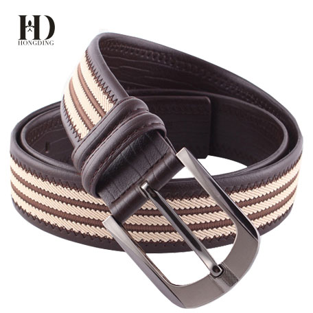 Stitched or Embroidered Leather Belts