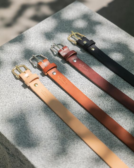 Burnish Leather belt