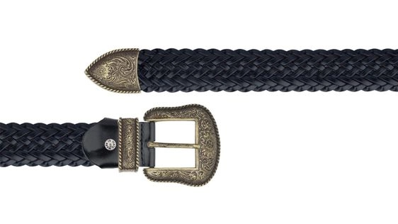 Men's Western Style Braided Leather Belts: Quality & Style