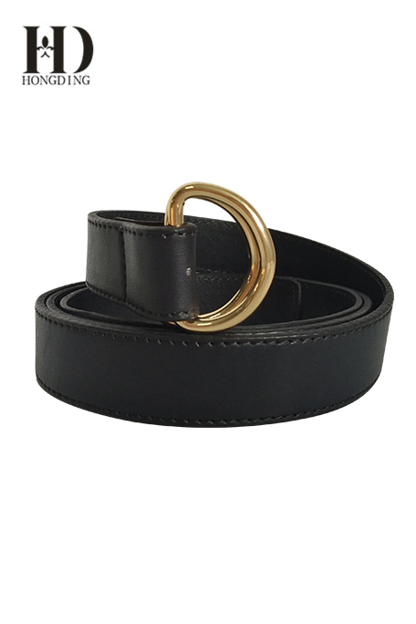 Mens Leather Belt with D-Ring