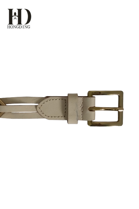 Women's Braided chain Belt With Golden Buckle
