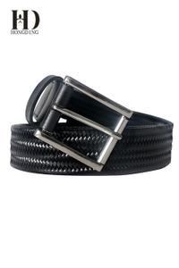 Men's Braided Belt with Metal Rings