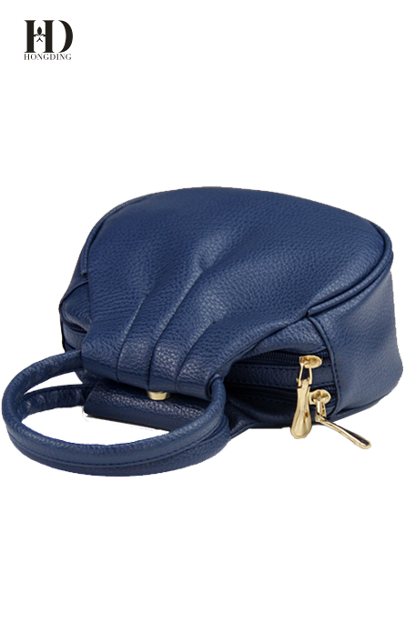 HongDing Blue Mini High Quality PU Leather Handbags For Women